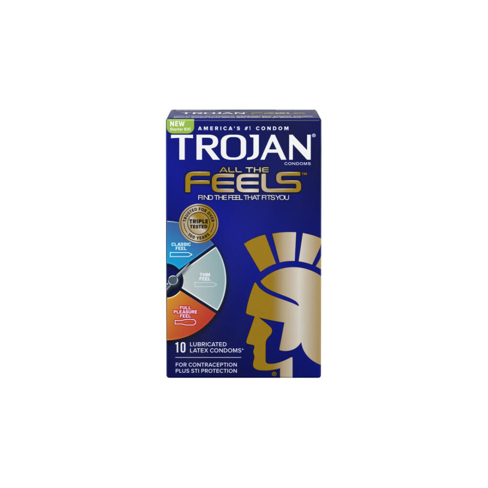Trojan All The Feels 10Ct | 22600000709 | Discreet Personal Wellness