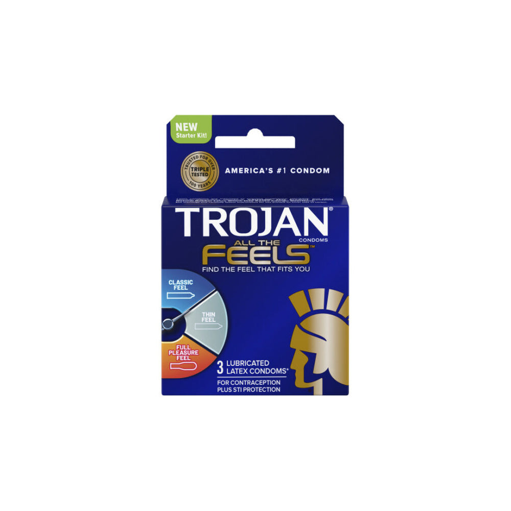 Trojan All The Feels 3Ct | 22600300007 | Discreet Personal Wellness