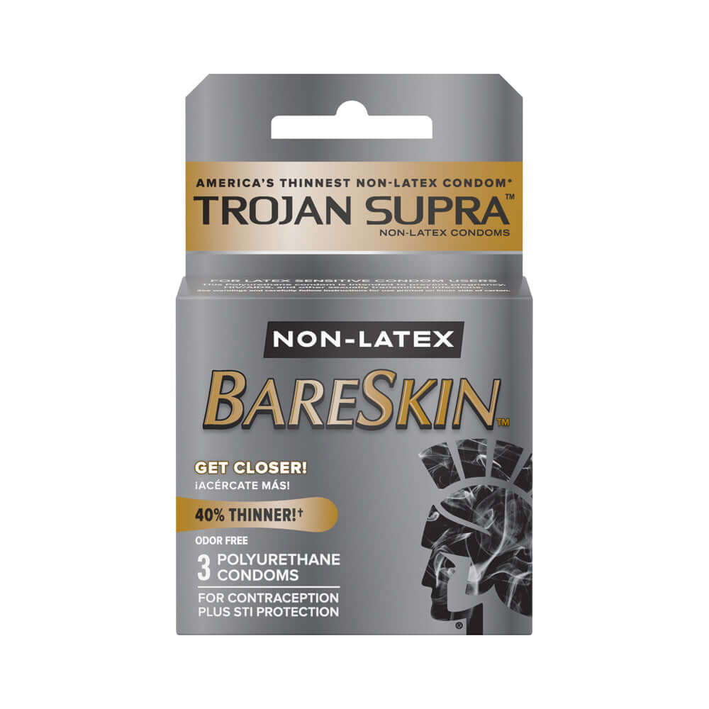 Trojan Supra Lubricated Condoms (3ct) | 22600902201 | Discreet Personal Wellness