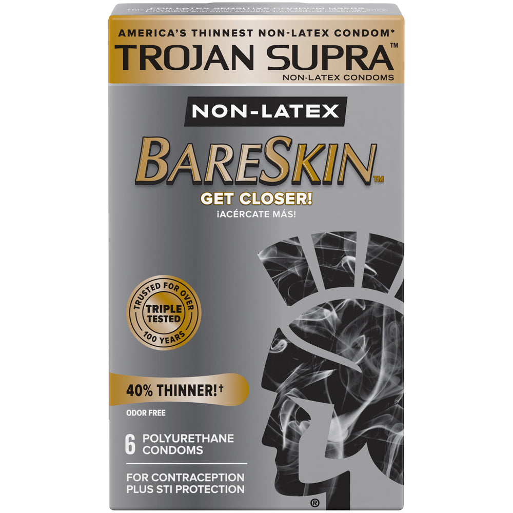 Trojan Supra Lubricated (6ct) | 22600902423 | Discreet Personal Wellness