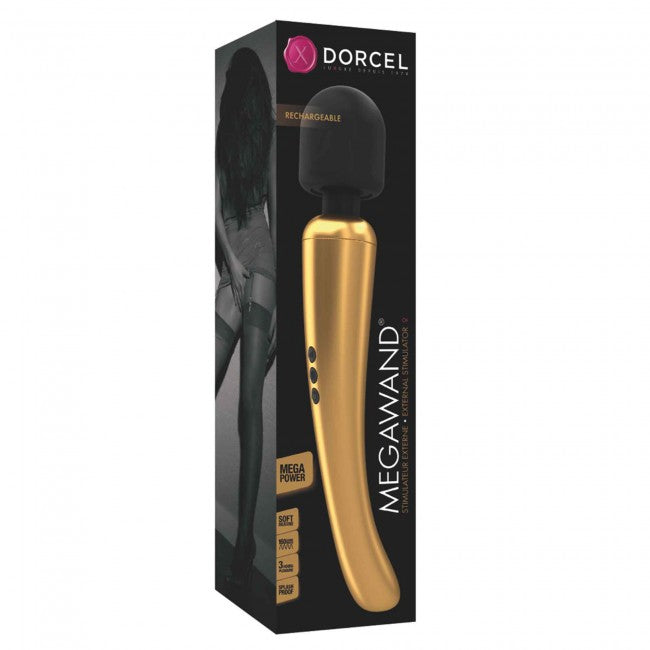 Dorcel Megawand Gold Rechargeable Wand | 3700436071786 | Discreet Personal Wellness
