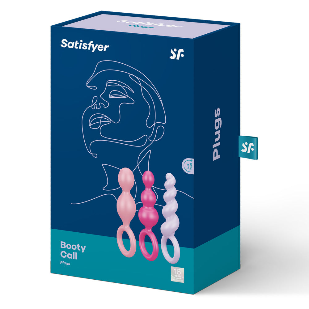 Satisfyer Booty Call (Set of 3) Colored | 4049369016594 | Discreet Personal Wellness