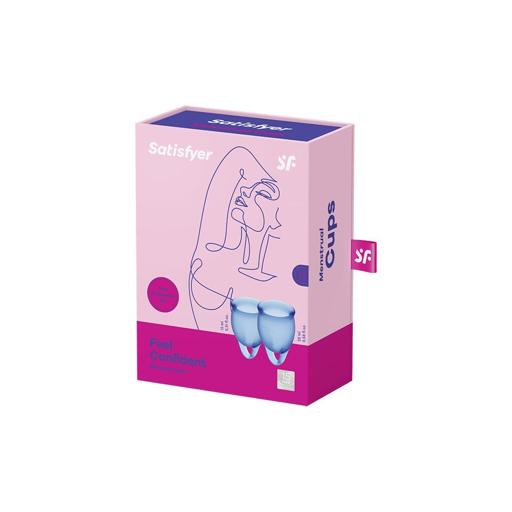 Satisfyer Feel Confident Menstrual Cup Dark Blue | 4061504002057 | Discreet Personal Wellness