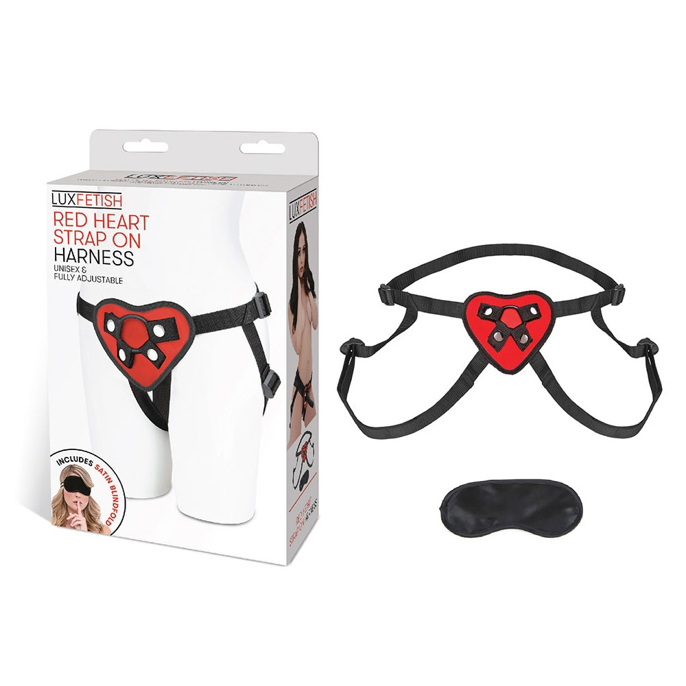 Red Heart Strap-On Harness | 4890808062111 | Discreet Personal Wellness