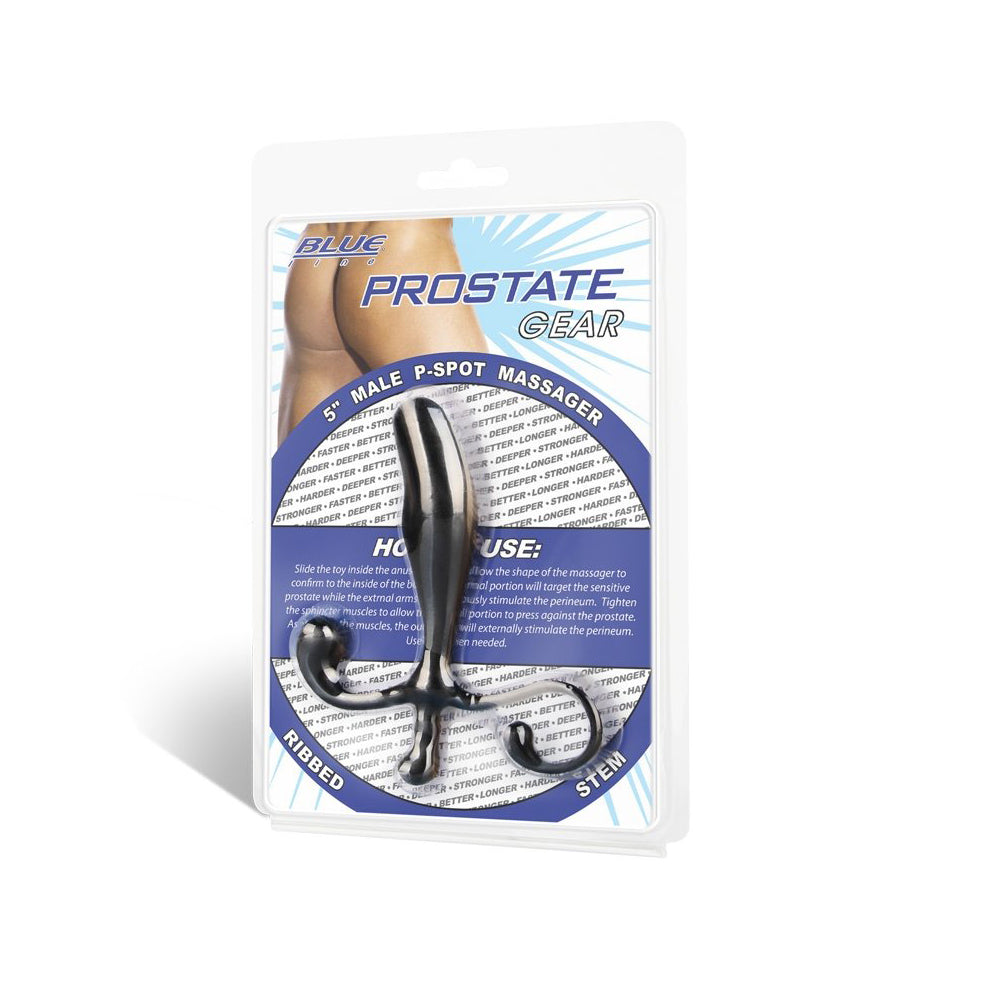 5" Male P-Spot Massager Black | 4890808125885 | Discreet Personal Wellness