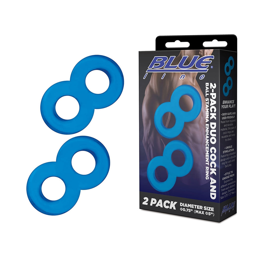 2-Pack Duo Penis And Ball Stamina Enhancement Ring | 4890808264607 | Discreet Personal Wellness