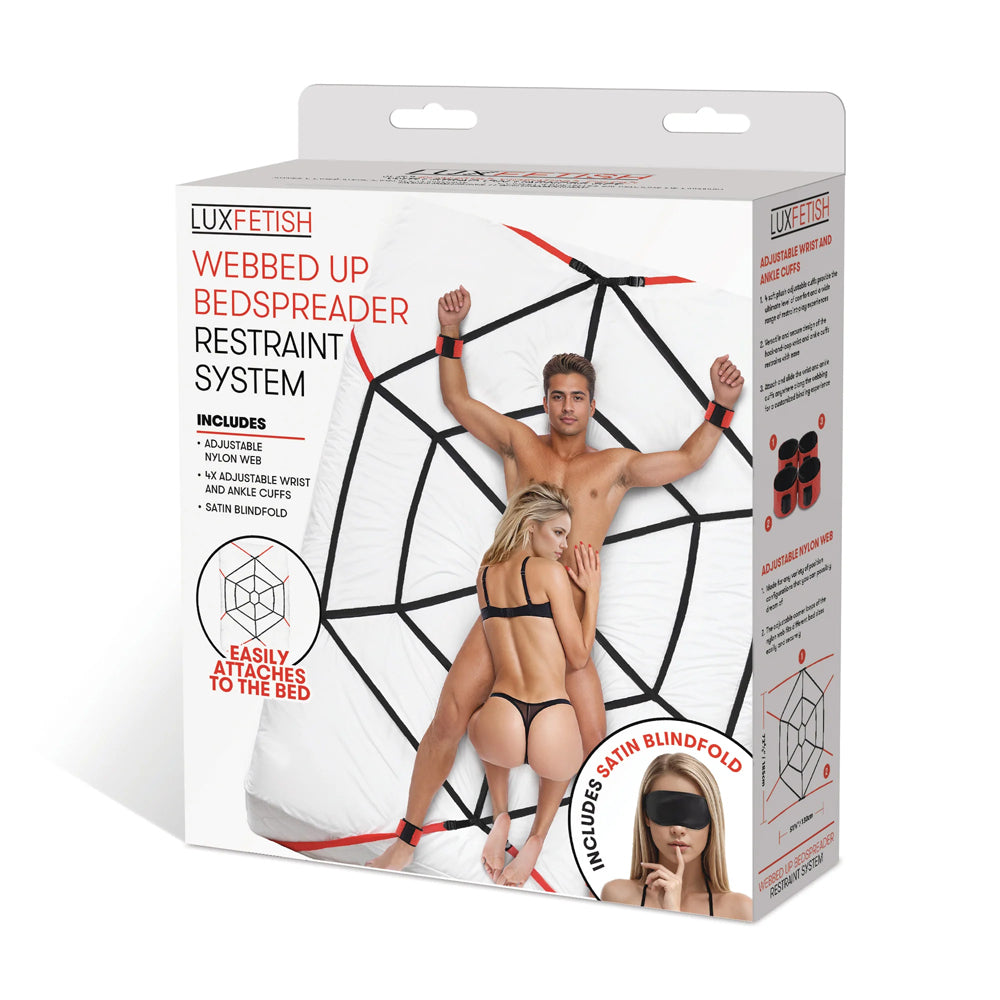 Webbed Up Bedspreader Restraint System | 4890808292440 | Discreet Personal Wellness
