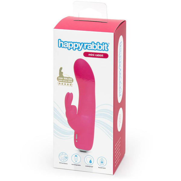 Happy Rabbit Mini Rechargeable Rabbit Vibrator Pink | 5060020006494 | Discreet Personal Wellness