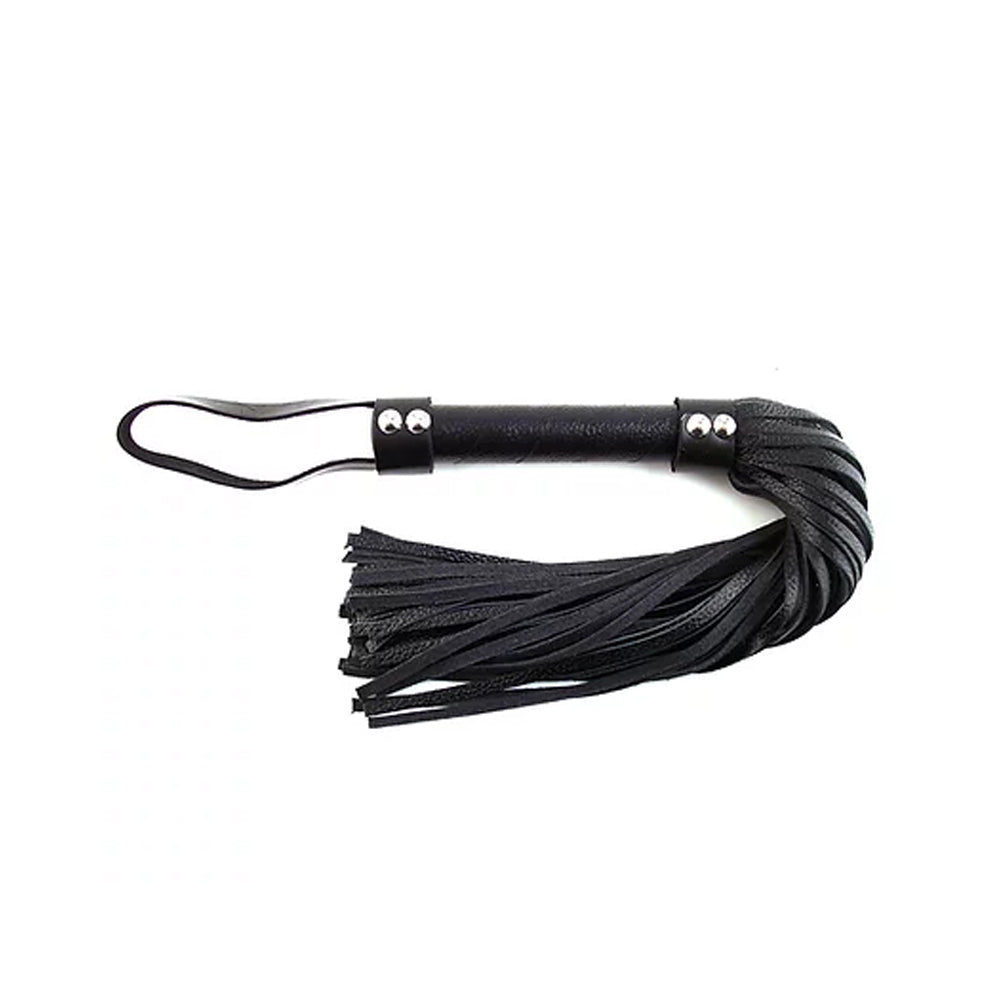 Leather Flogger H Style Black | 5060363861231 | Discreet Personal Wellness