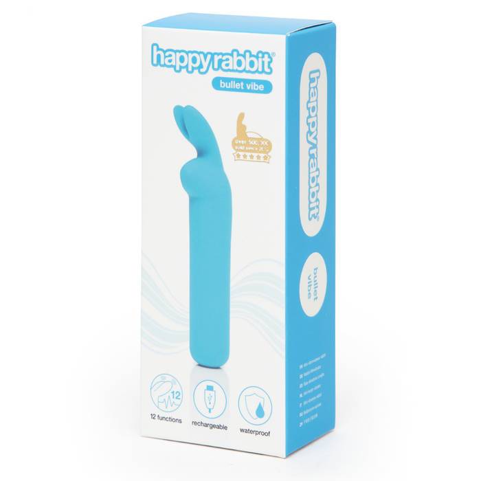 Happy Rabbit Rechargeable Bullet Blue | 5060779231697 | Discreet Personal Wellness
