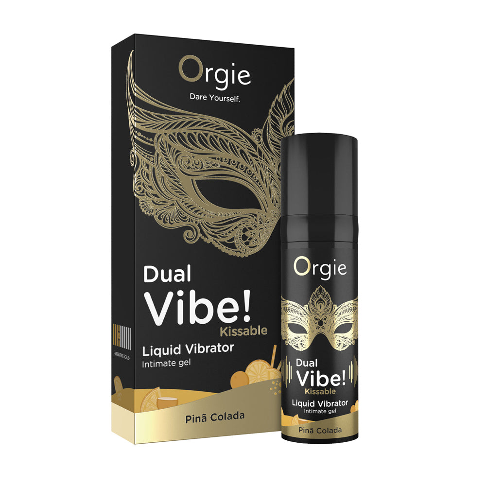 Orgie Dual Vibe Kissable Liquid Vibrator Pina Colada | 5600742917564 | Discreet Personal Wellness