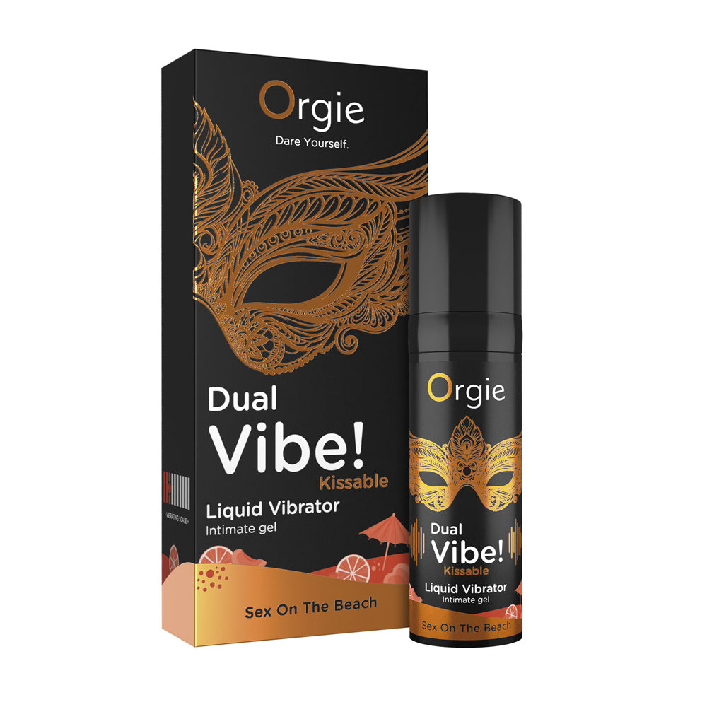 Orgie Dual Vibe Kissable Liquid Vibrator Sex On The Beach | 5600742917571 | Discreet Personal Wellness