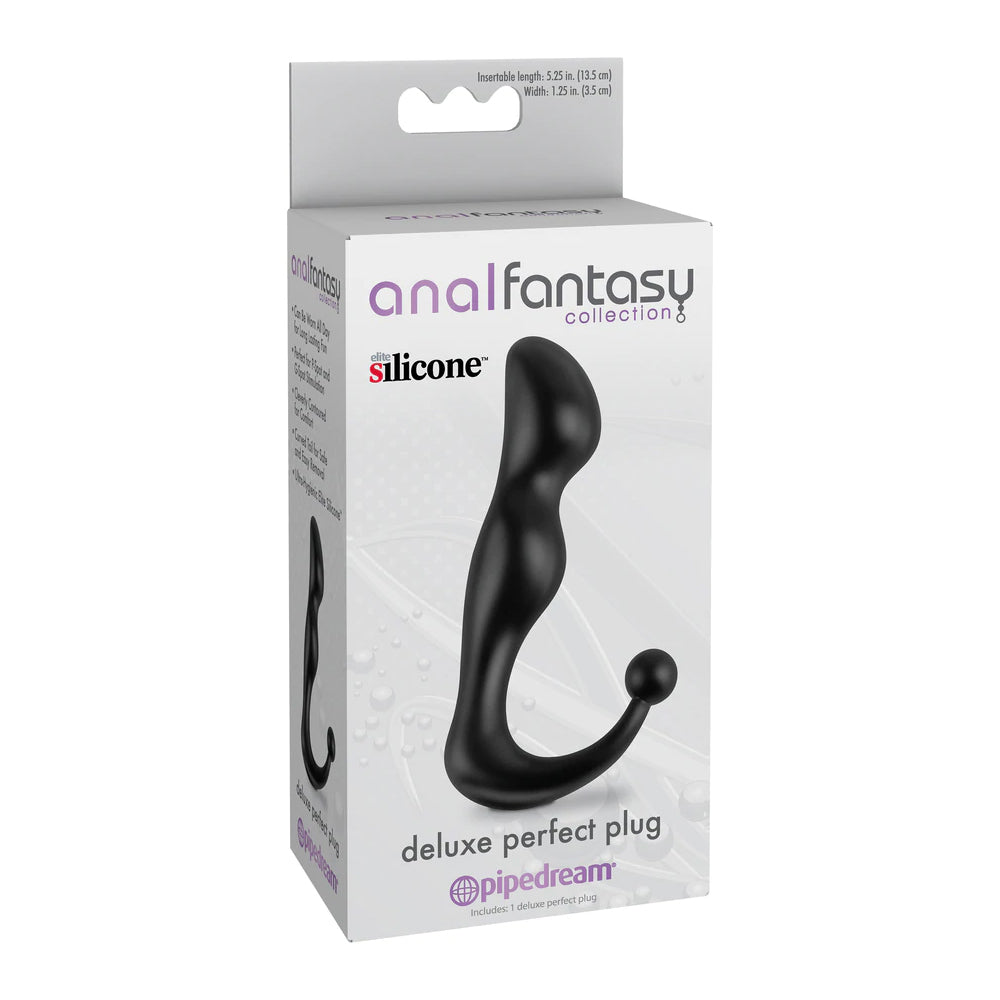 Anal Fantasy Collection Deluxe Perfect Plug Black | 603912332179 | Discreet Personal Wellness