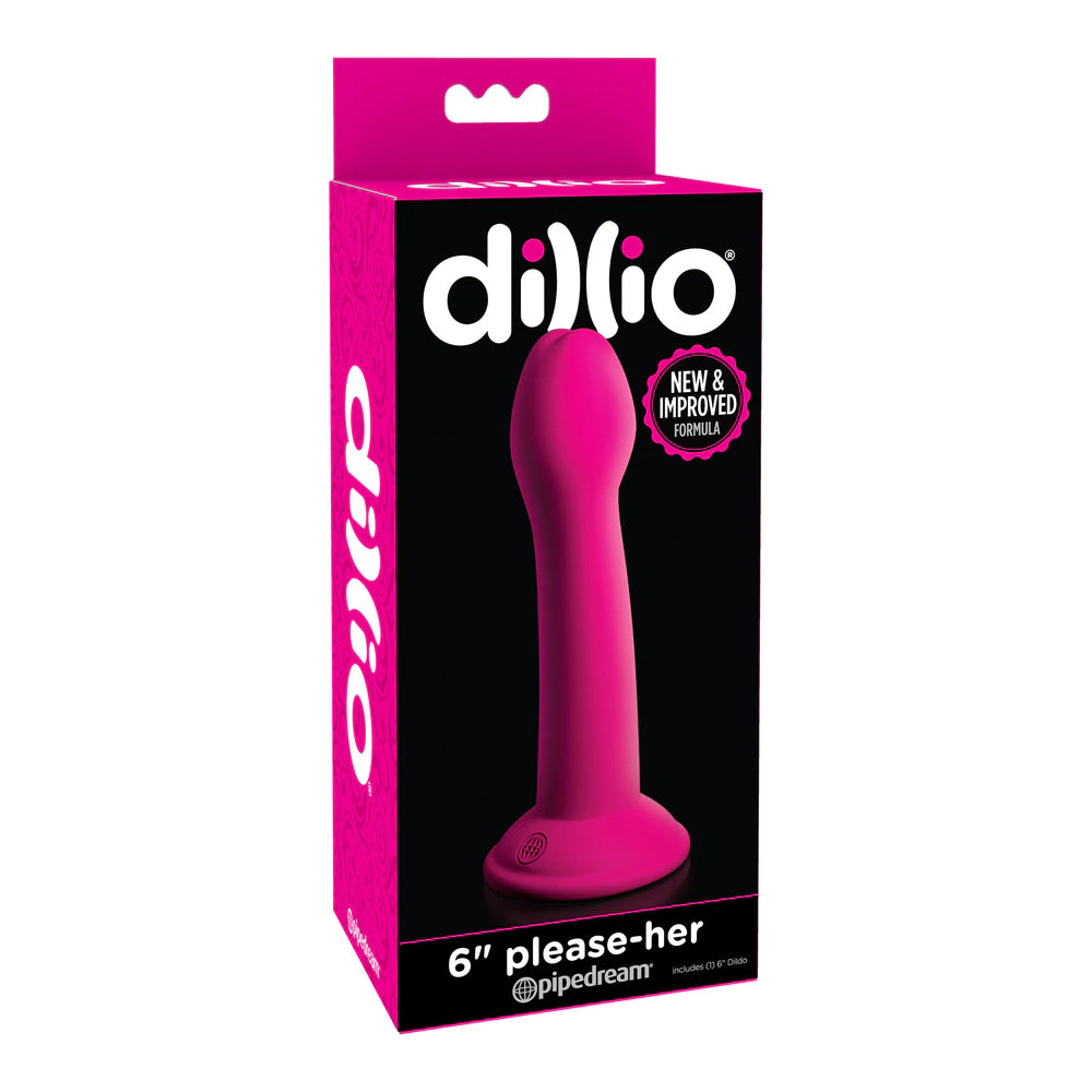 Dillio 6" Please-Her Pink | 603912736625 | Discreet Personal Wellness