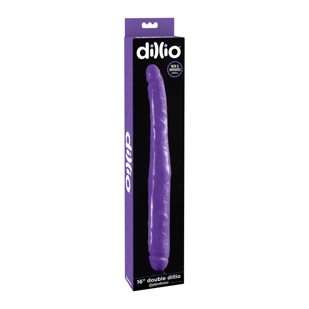 Dillio 16" Double Dillio Purple | 603912742343 | Discreet Personal Wellness