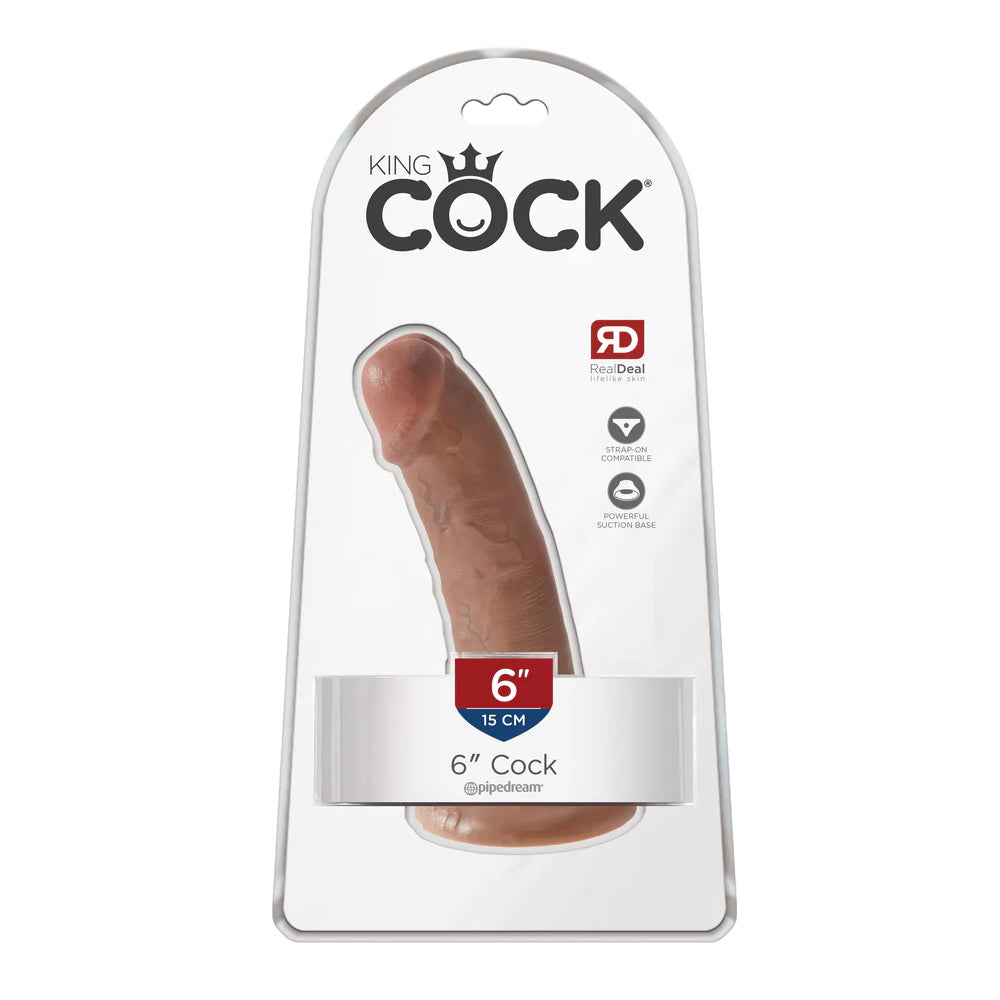 King Penis 6" Penis Tan | 603912746303 | Discreet Personal Wellness