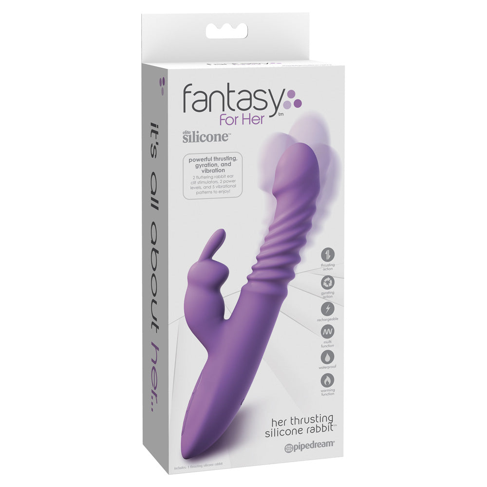 Fantasy For Her Her Thrusting Silicone Rabbit | 603912759679 | Discreet Personal Wellness
