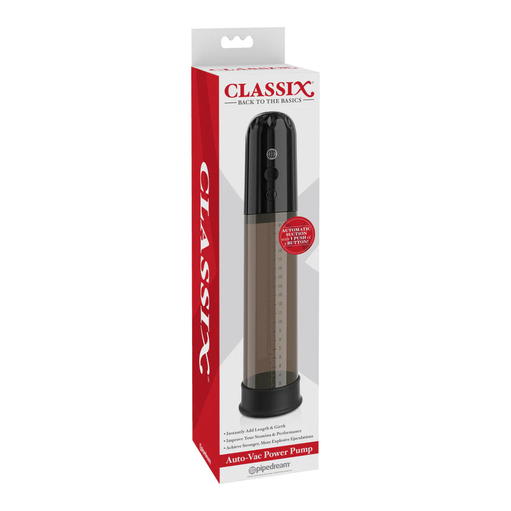Classix Auto-Vac Power Pump Black | 603912760071 | Discreet Personal Wellness