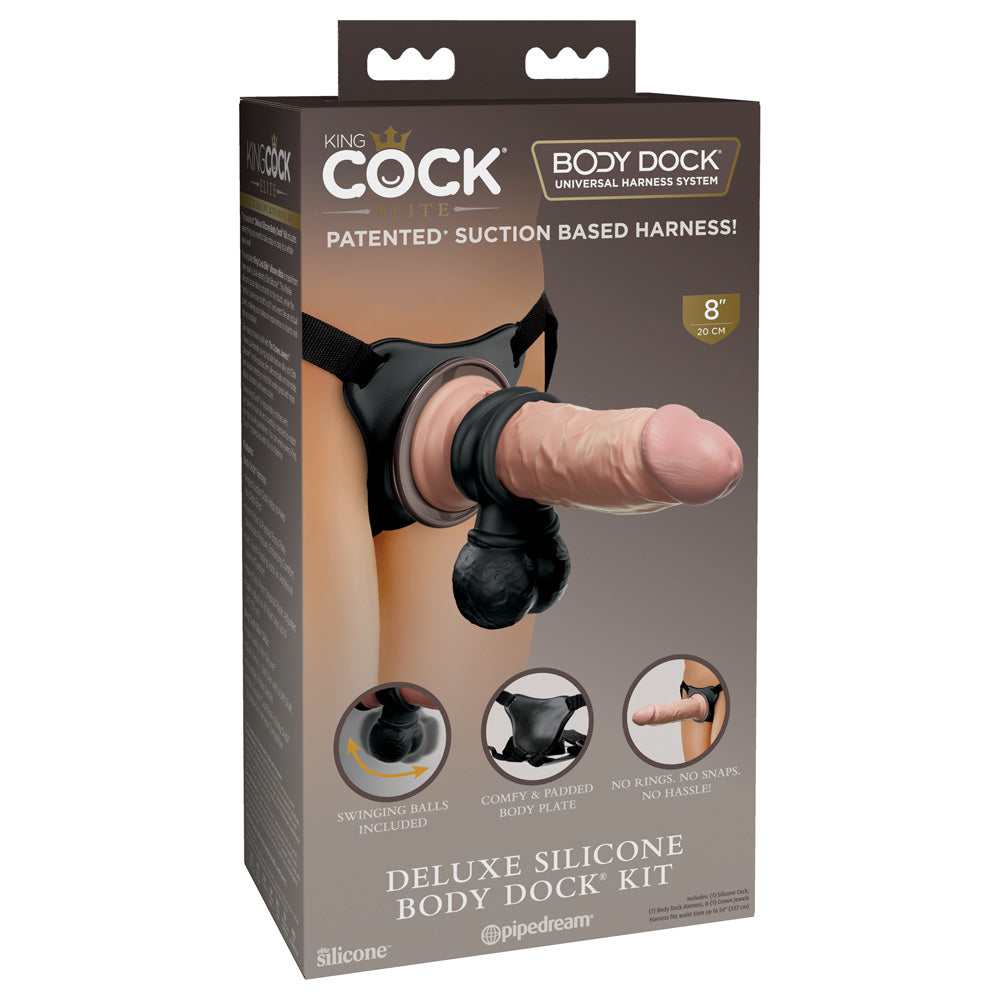 King Penis Elite Deluxe Silicone Body Dock Kit | 603912771268 | Discreet Personal Wellness