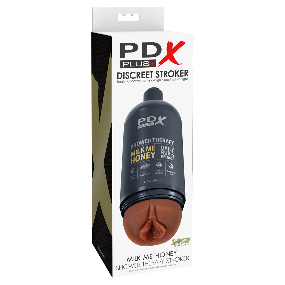 Pdx Plus Shower Therapy Milk Me Honey Brown | 603912774559 | Discreet Personal Wellness