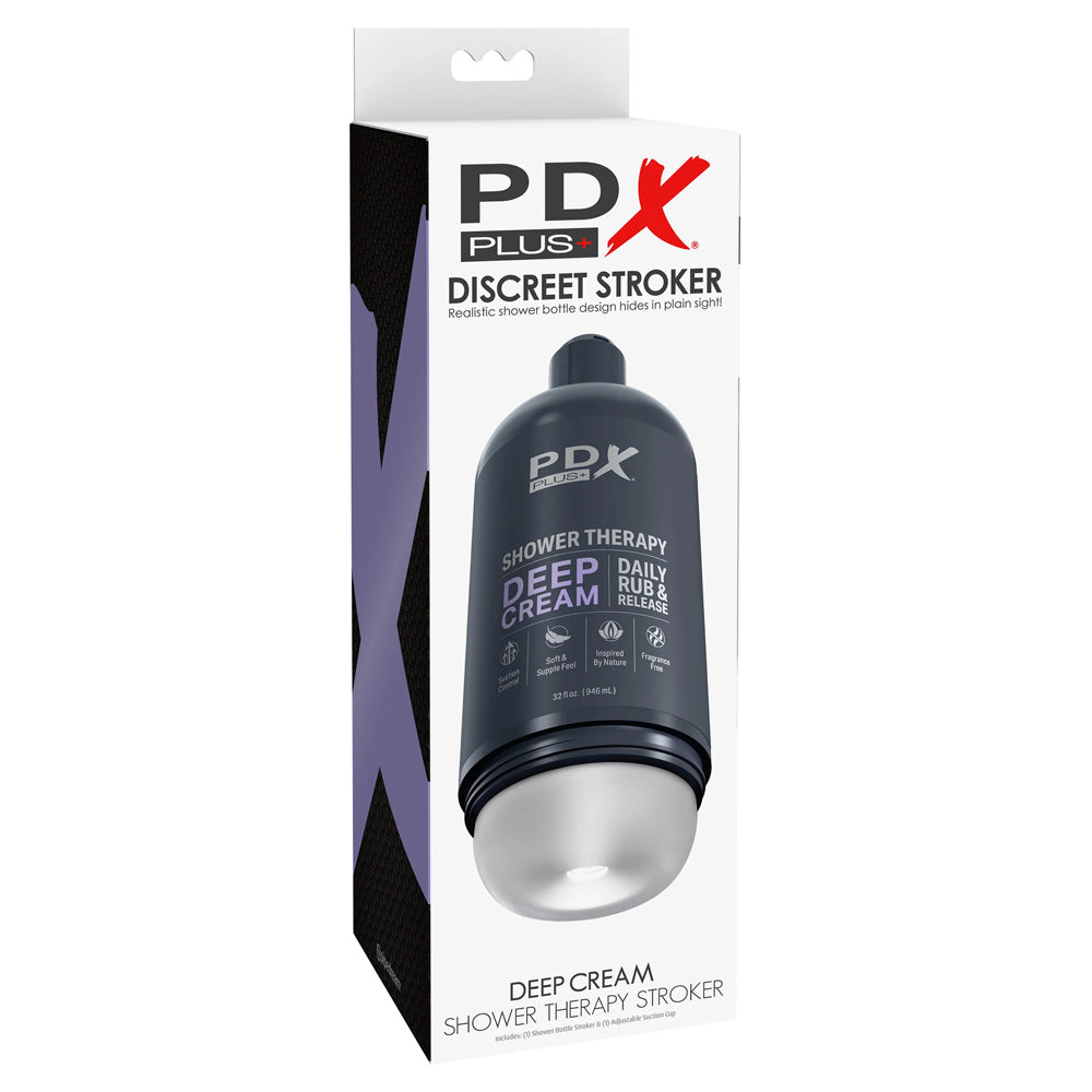 Pdx Plus Shower Therapy Deep Cream Frosted | 603912774832 | Discreet Personal Wellness