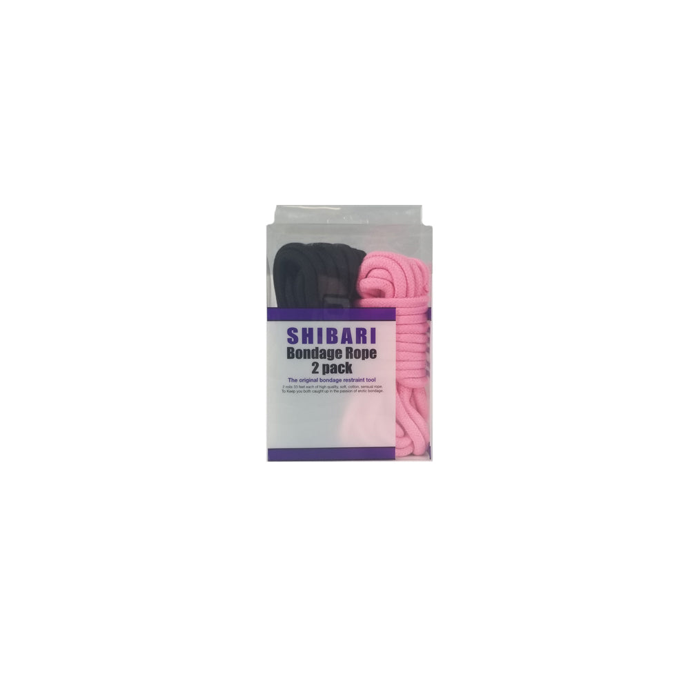 Plesur Shibari Rope Set Black & Pink | 612608642317 | Discreet Personal Wellness