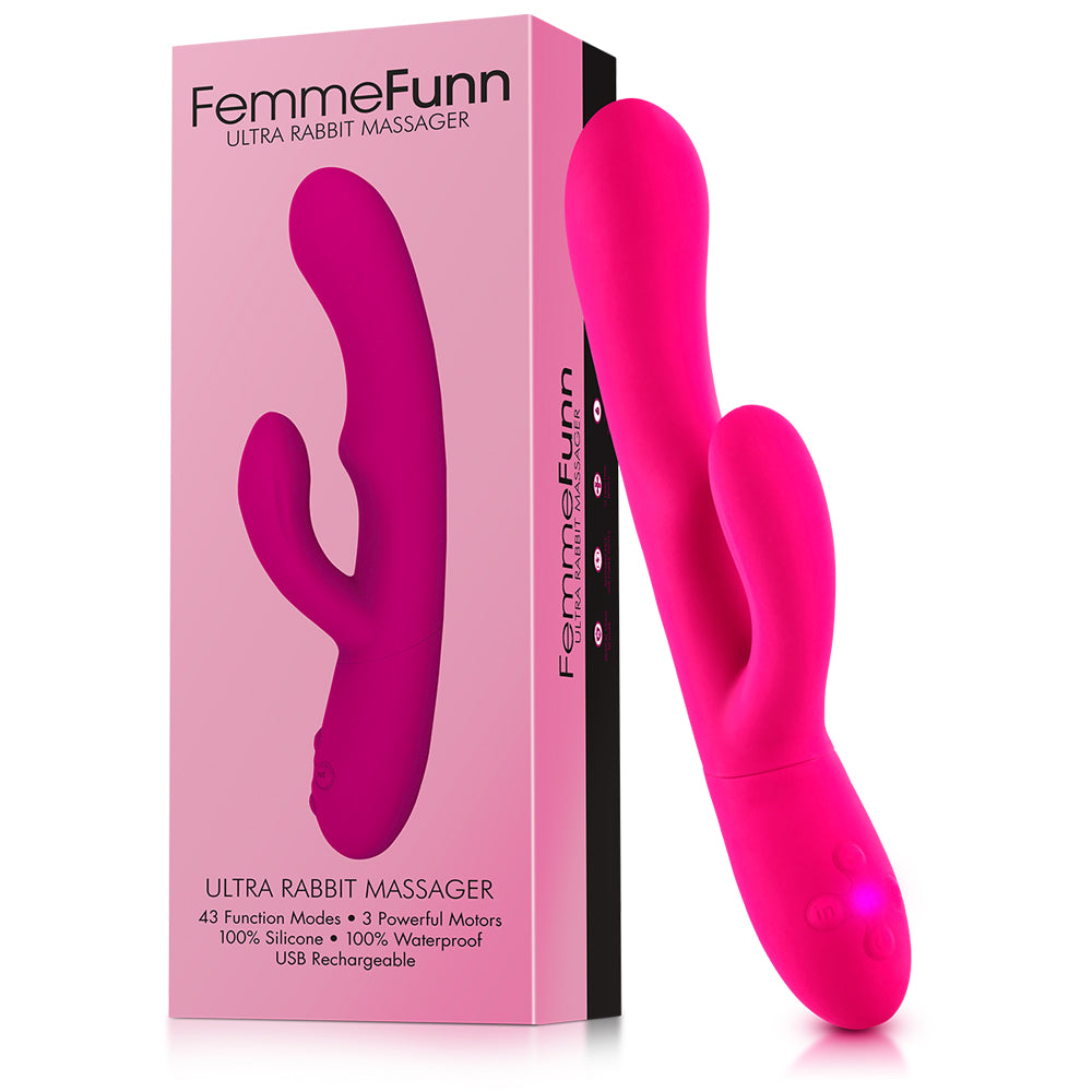 Femmefunn Ultra Rabbit Pink | 617353155631 | Discreet Personal Wellness
