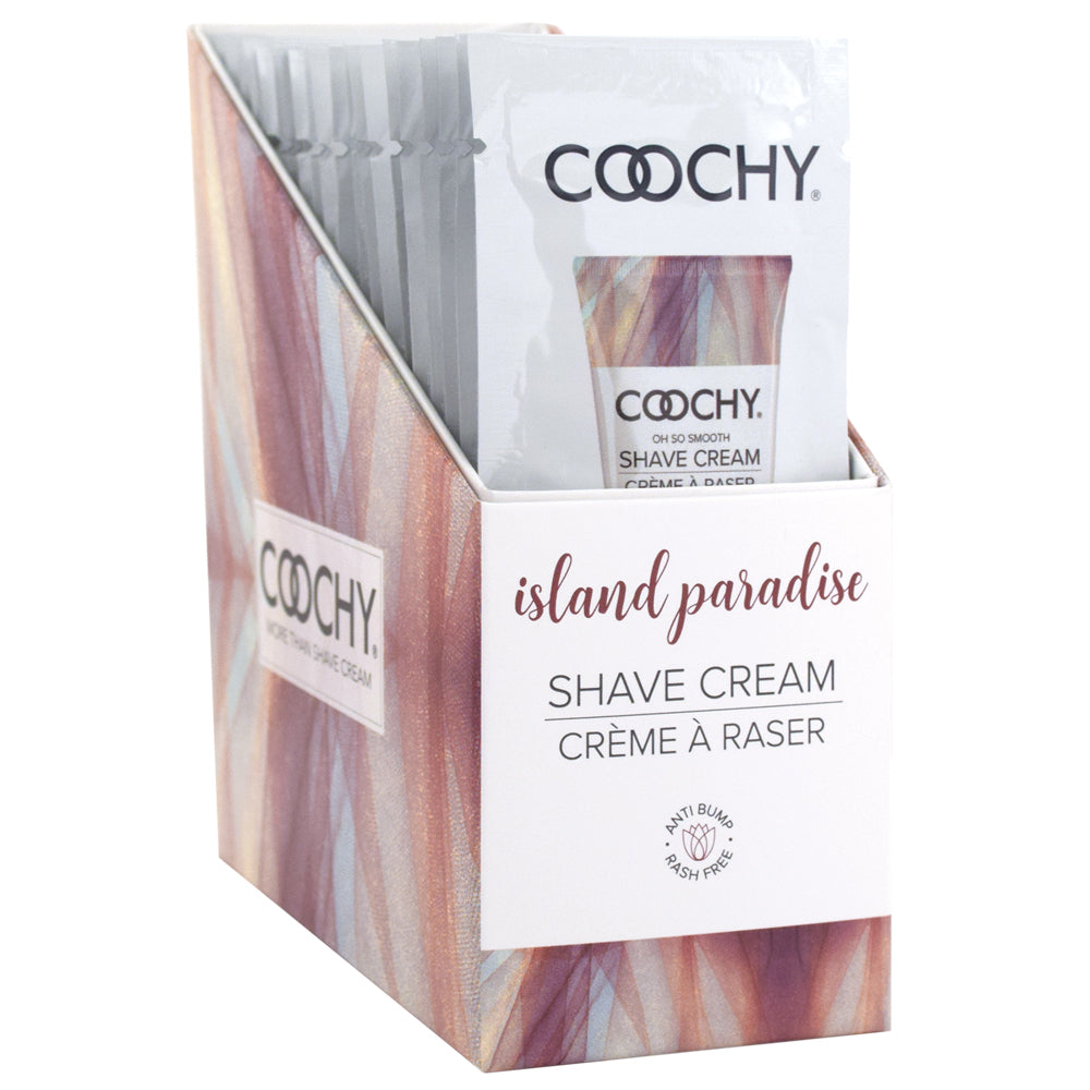 Coochy Shave Cream Island Paradise 24Ct Display | 638258900669 | Discreet Personal Wellness