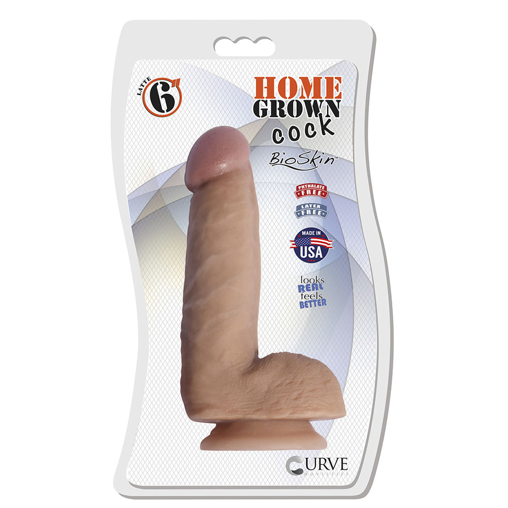 Home Grown Penis 6'' Latte | 642610430107 | Discreet Personal Wellness