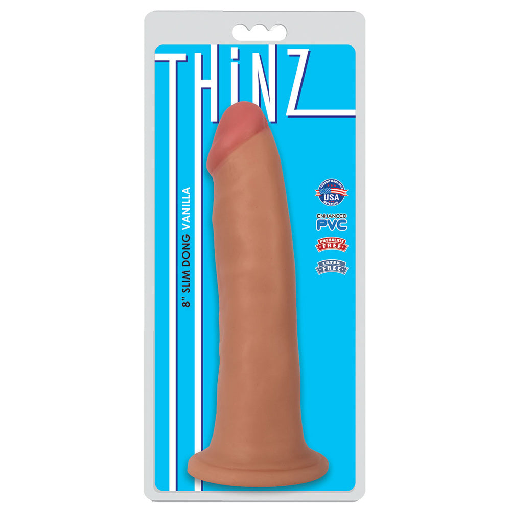 Thinz 8" Slim Penis Vanilla | 643380985279 | Discreet Personal Wellness