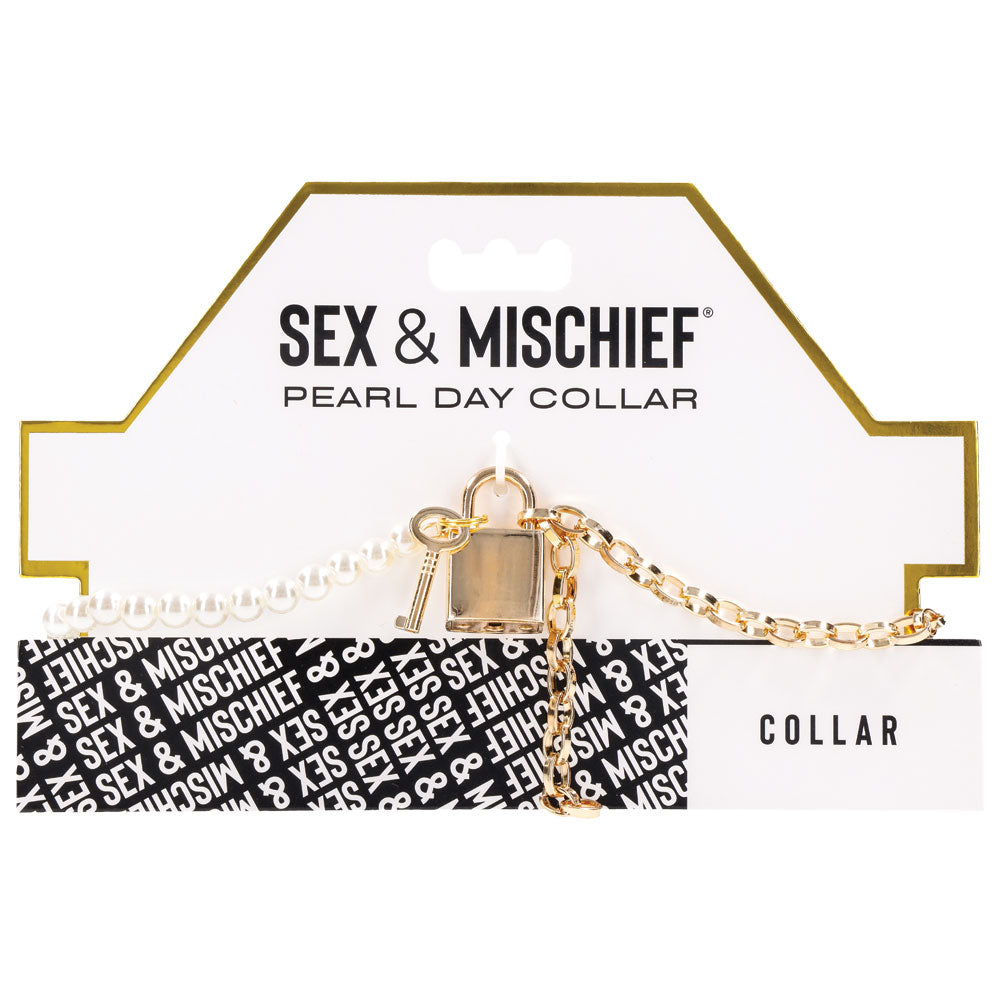 S&M Pearl Day Collar | 646709098520 | Discreet Personal Wellness