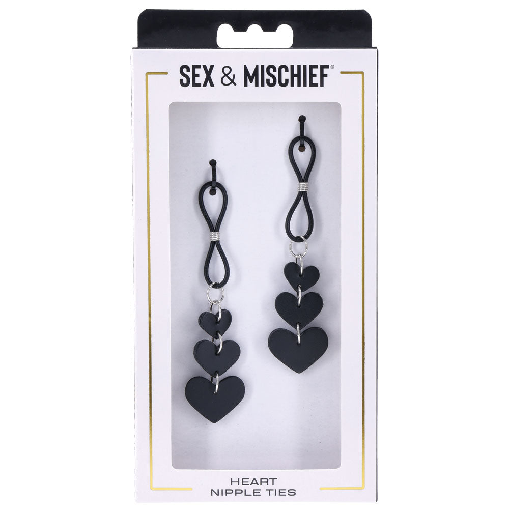 S&M Heart Nipple Ties | 646709098575 | Discreet Personal Wellness
