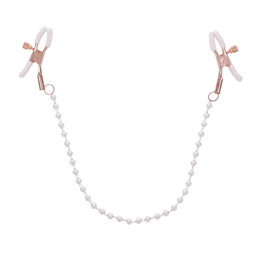 Peaches 'N CreaMe Pearl Nipple Clamps | 646709099640 | Discreet Personal Wellness