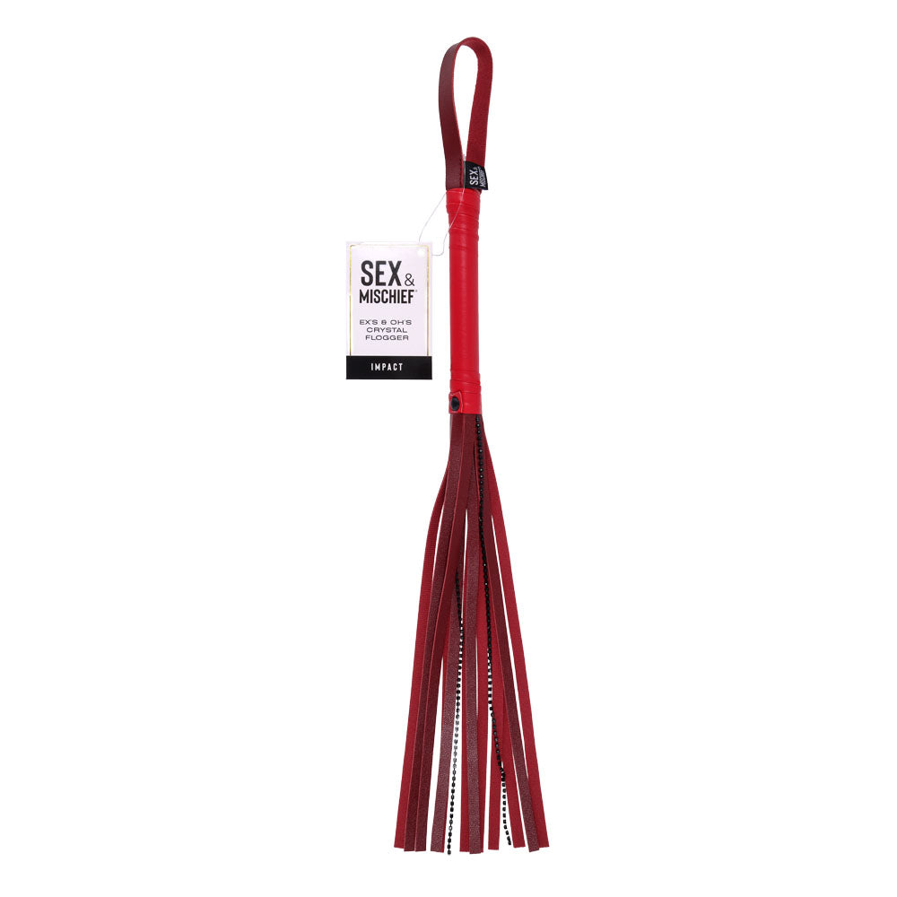 Ex's & Oh's Crystal Flogger | 646709099886 | Discreet Personal Wellness