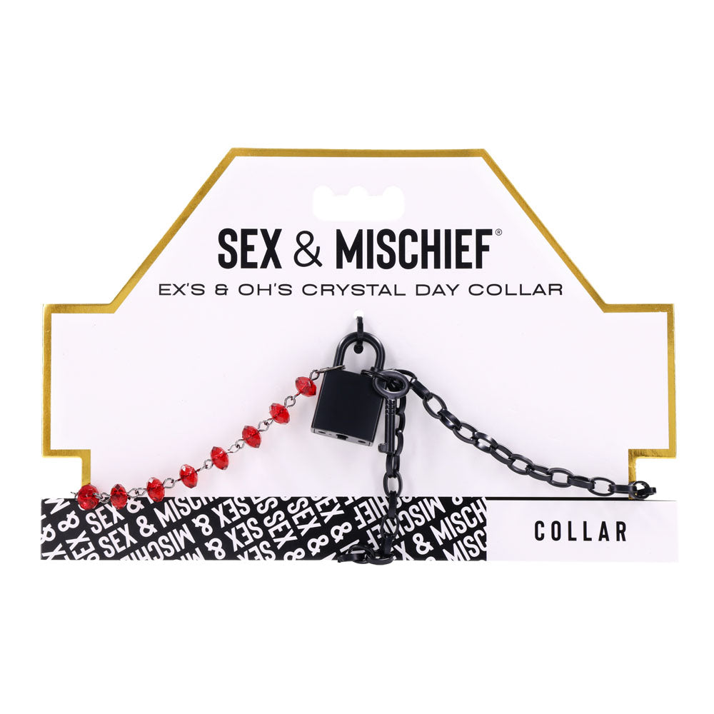 Ex's & Oh's Crystal Day Collar | 646709099893 | Discreet Personal Wellness