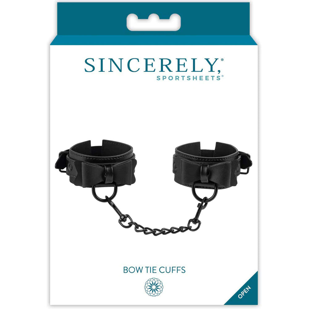 Sincerely Bow Tie Cuffs | 646709520281 | Discreet Personal Wellness