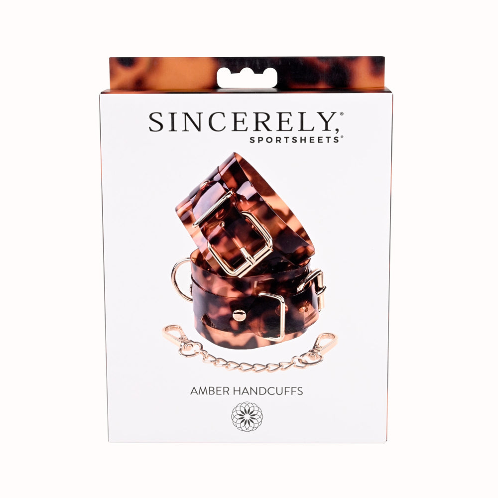 Amber Hand Cuffs | 646709521004 | Discreet Personal Wellness
