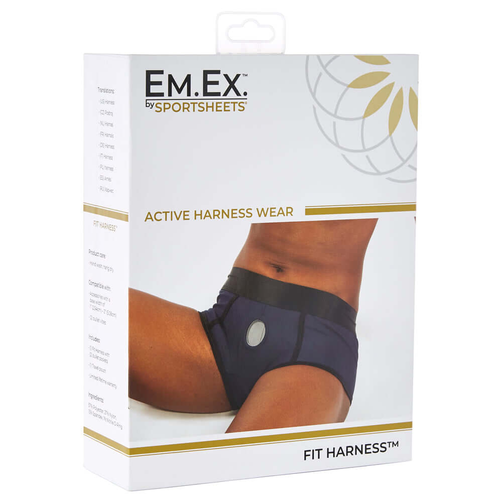 Em.Ex. Fit Harness Gray Medium | 646709662103 | Discreet Personal Wellness