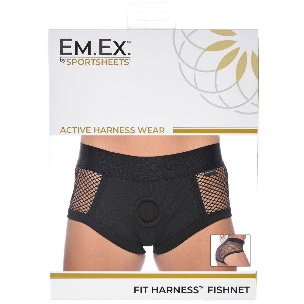 Em.Ex. Fit Harness Fishnet 2Xl | 646709662202 | Discreet Personal Wellness
