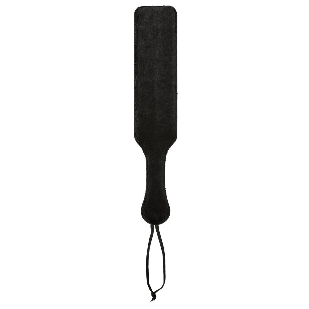 Fur Lined Fur Paddle (Black) | 646709920234 | Discreet Personal Wellness