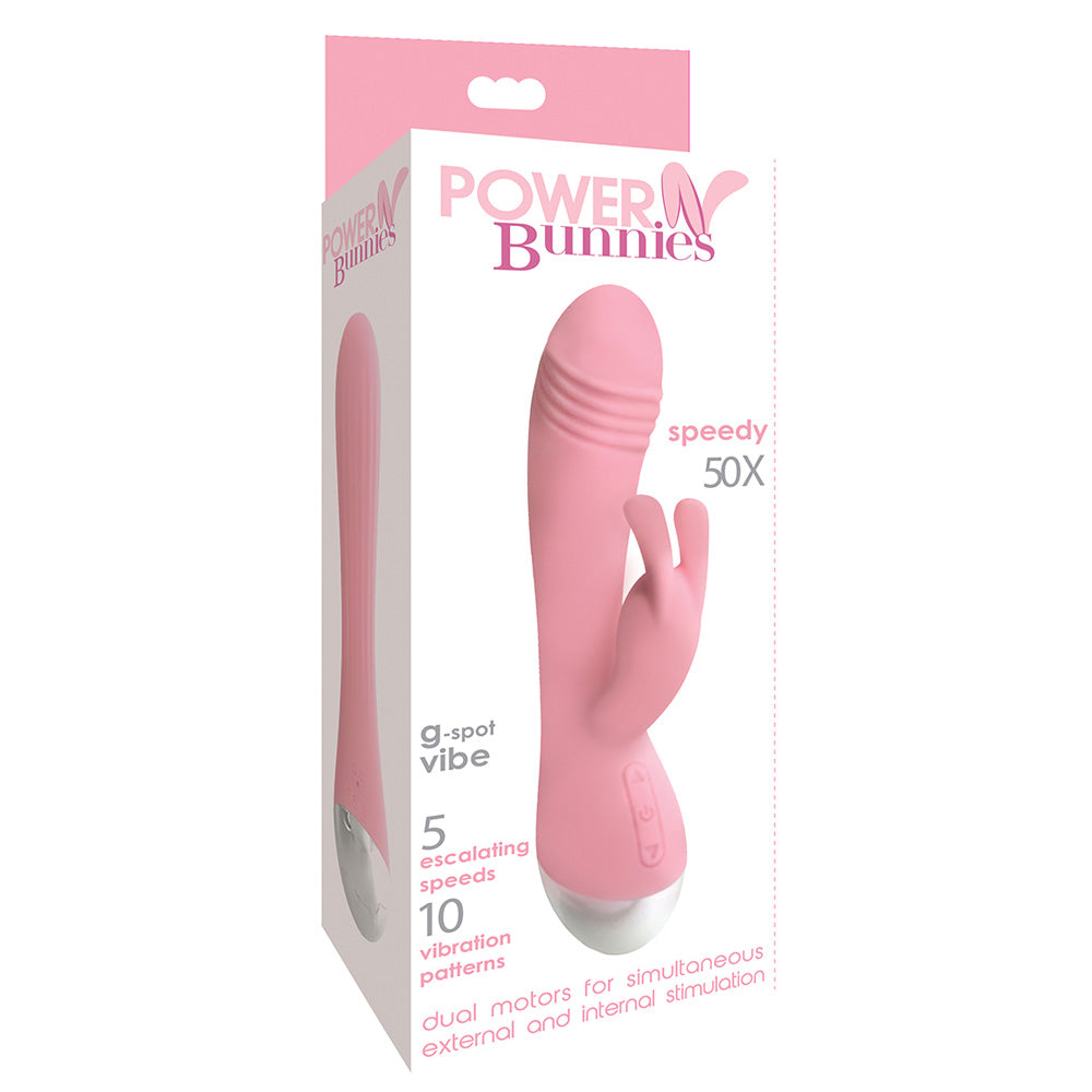 Power Bunnies Speedy 50X Light Pink | 653078940404 | Discreet Personal Wellness