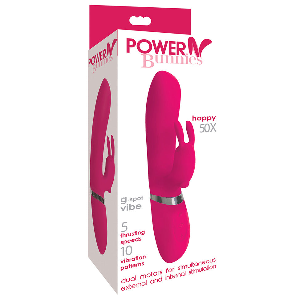 Power Bunnies Hoppy 50X Pink | 653078941036 | Discreet Personal Wellness