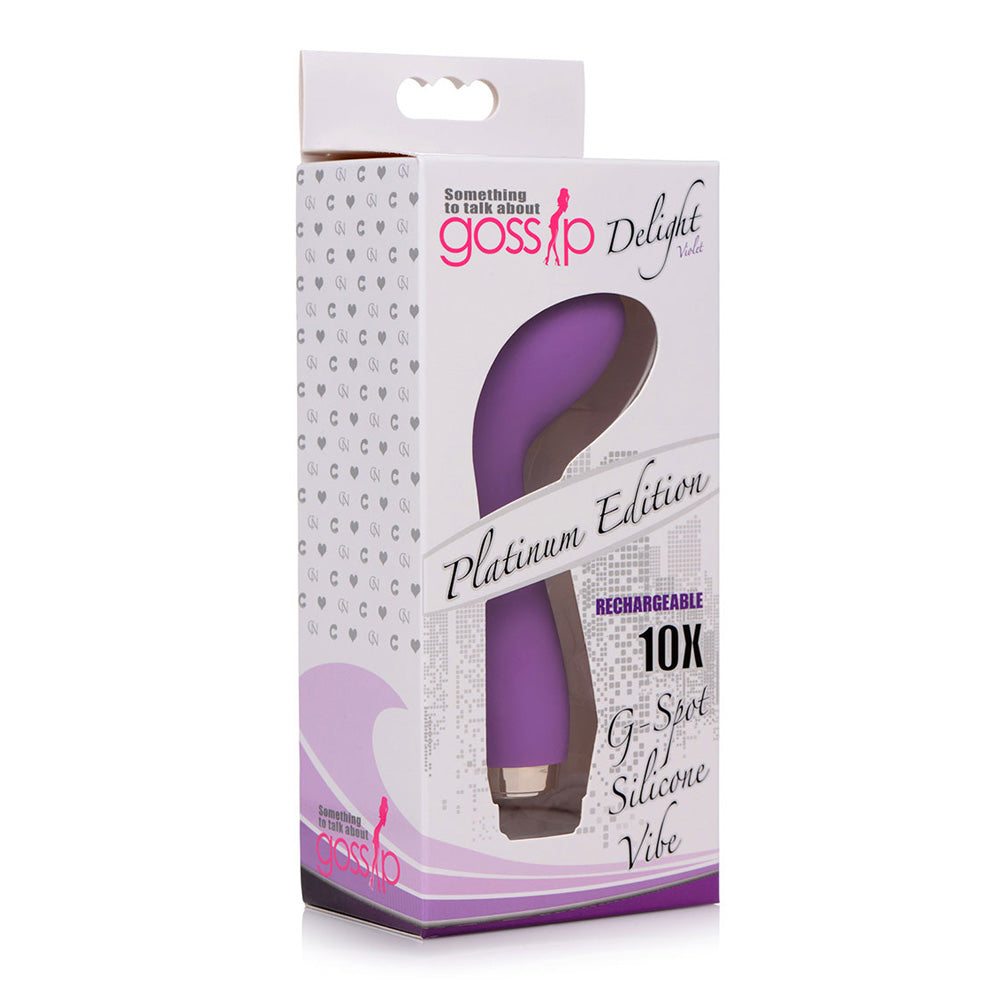 Gossip Delight 10X Rechargeable G Spot Mini Violet | 653078941838 | Discreet Personal Wellness