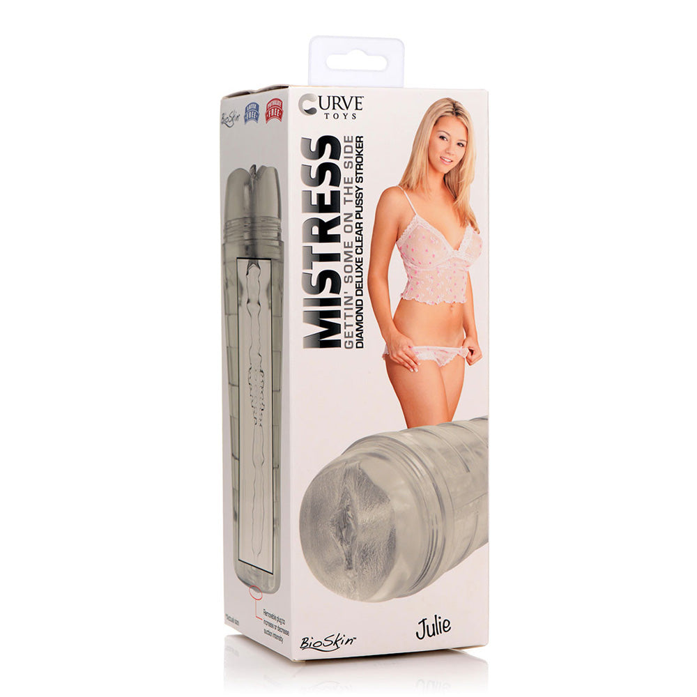 Mistress Deluxe Vagina Stroker Clear | 653078942514 | Discreet Personal Wellness