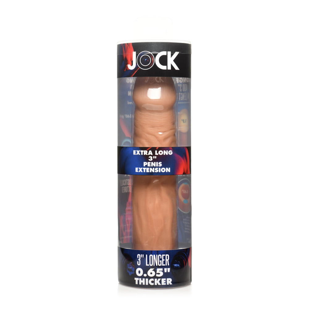 Jock Extra Long 3" Penis Extension Sleeve Medium | 653078943825 | Discreet Personal Wellness
