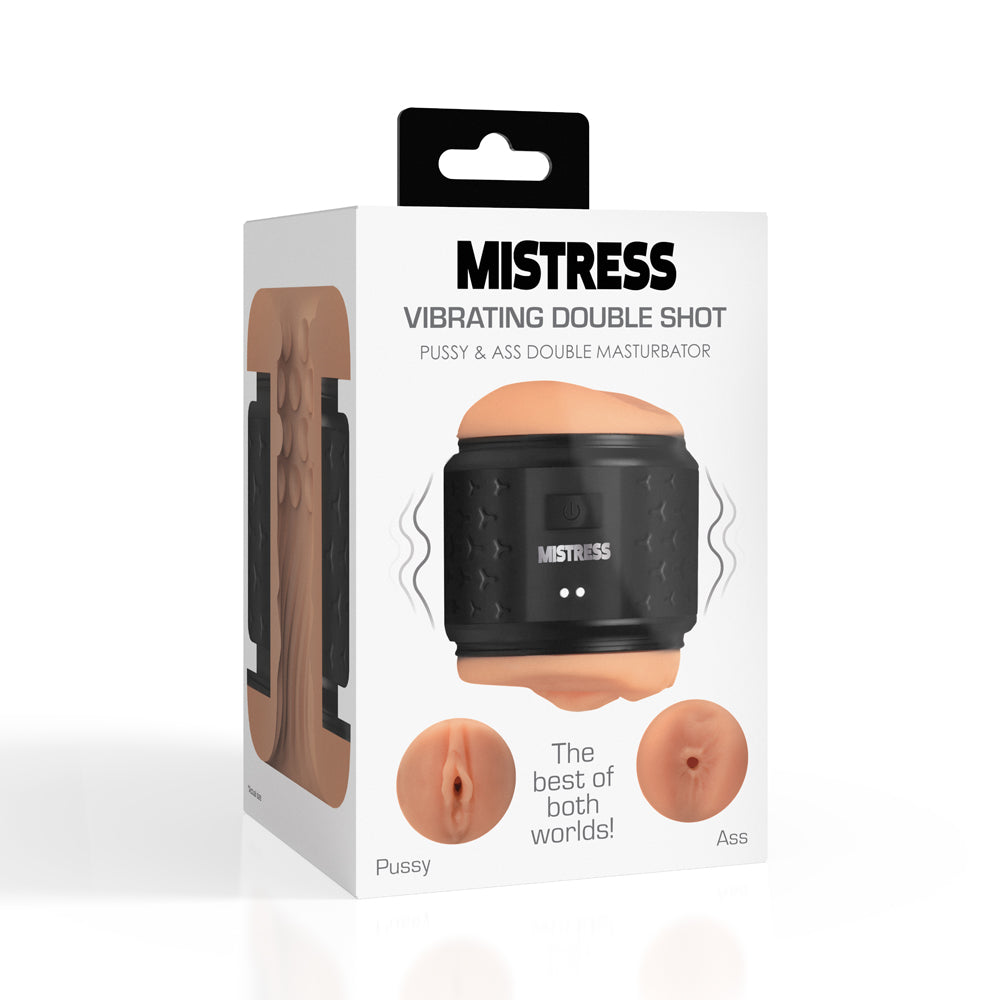 Mistress Vagina & Ass Vibrating Double Masturbator | 653078944624 | Discreet Personal Wellness