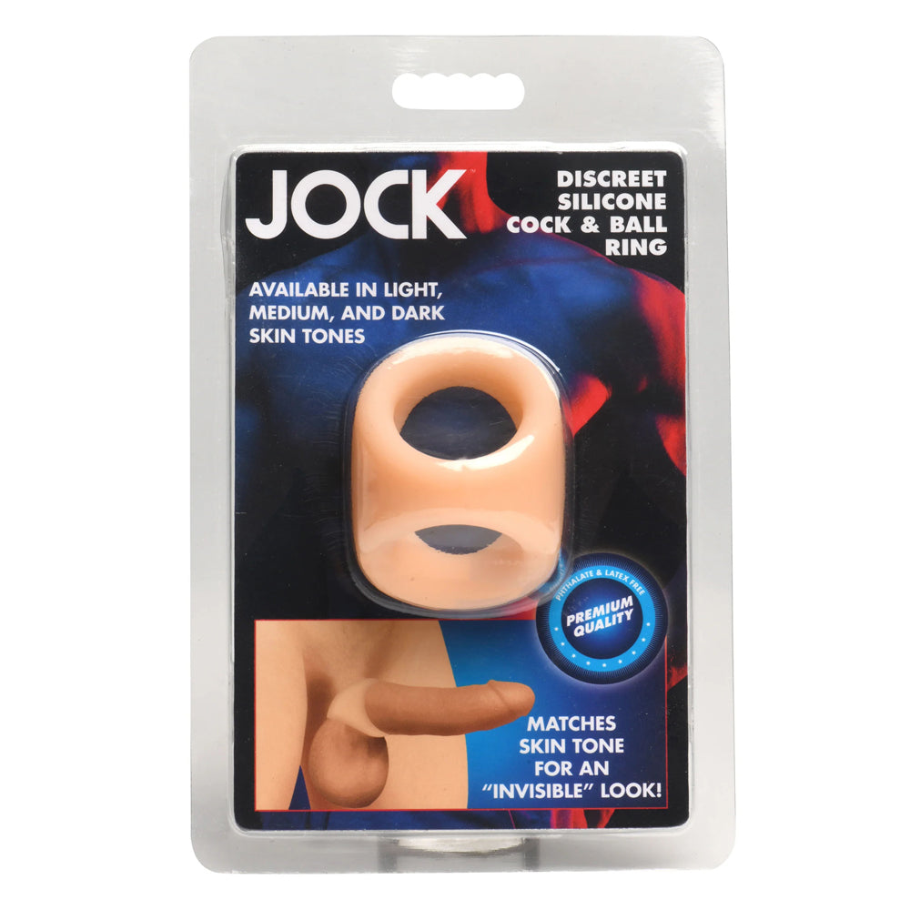 Jock Silicone Penis & Ball Ring Light | 653078944860 | Discreet Personal Wellness