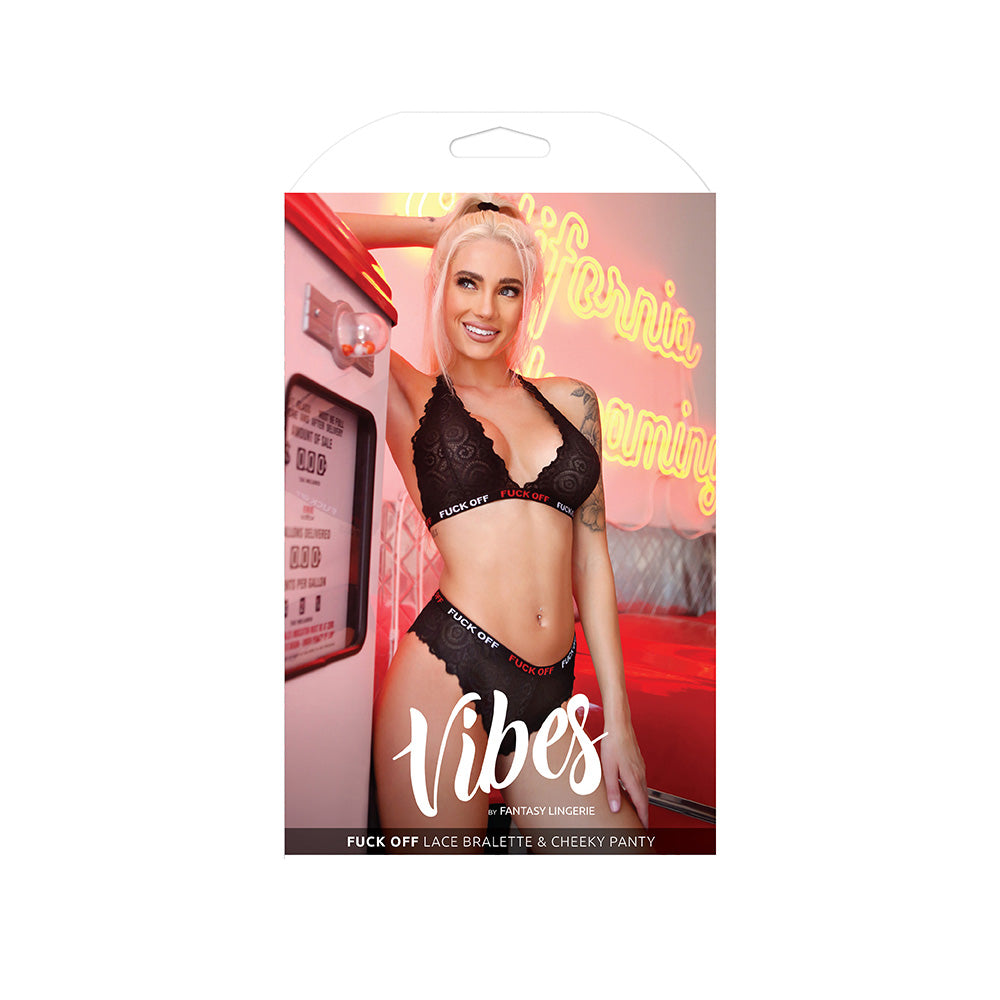 fun Off Lace Bralette & Cheeky Panty - M/L Boxed | 657447081545 | Discreet Personal Wellness