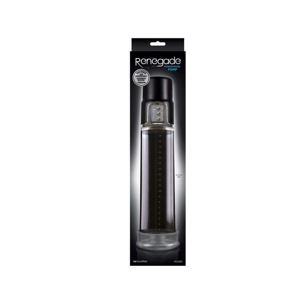 Renegade - Powerhouse Pump - Black | 657447094385 | Discreet Personal Wellness