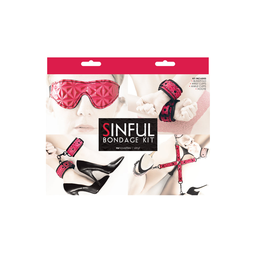 Sinful Bondage Kit Pink | 657447096587 | Discreet Personal Wellness